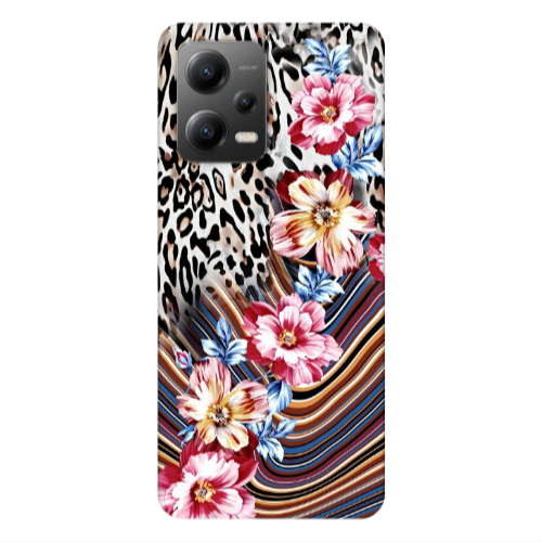 Xiaomi Poco X5 Leopar patterned Transparent Silicone TPU Θήκη