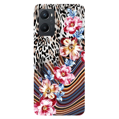 Oppo A 96 Leopar patterned Transparent Silicone TPU Θήκη