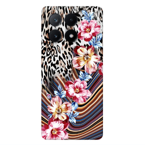 Xiaomi Poco X6Pro 5G Leopar patterned Transparent Silicone TPU Θήκη