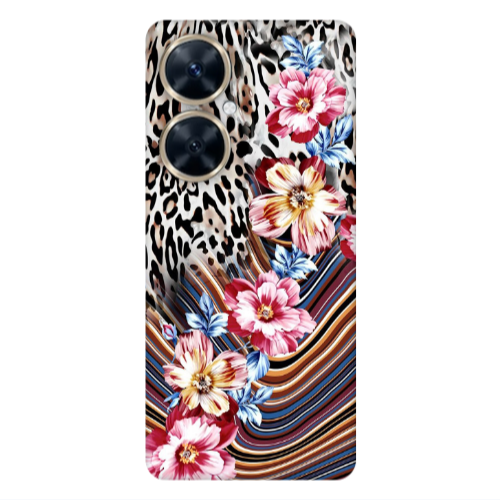 Huawei Nova 11i Leopar patterned Transparent Silicone TPU Θήκη