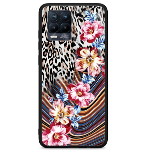 Realme 8 i Leopar patterned Black Glossy Θήκη