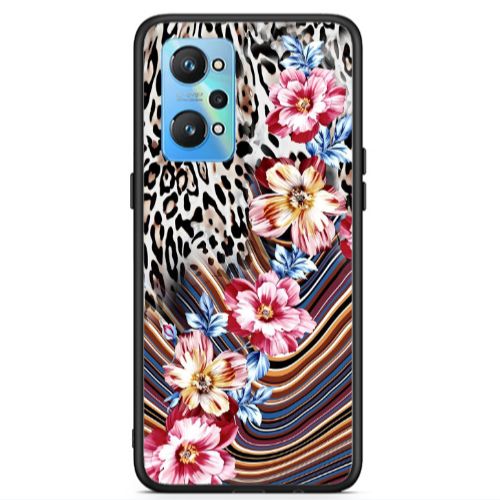 Realme Gt Neo 2 Leopar patterned Black Glossy Θήκη