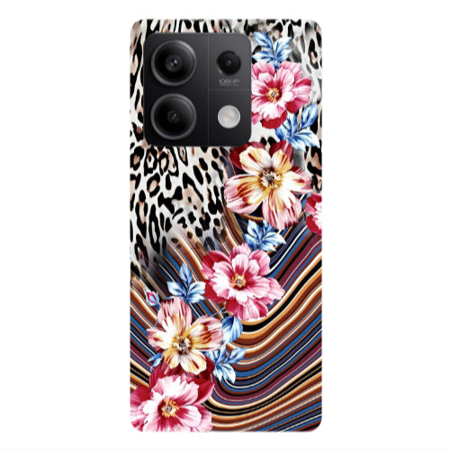 Xiaomi Redmi Note 13Pro 5G Leopar patterned Transparent Silicone TPU Θήκη
