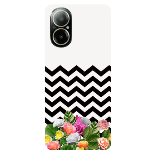 Realme C67 Arow patern Transparent Silicone TPU Θήκη