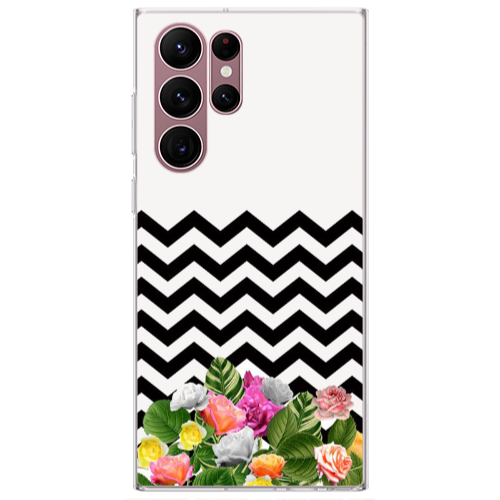 Samsung S22 Ultra Arow patern Transparent Silicone TPU Θήκη