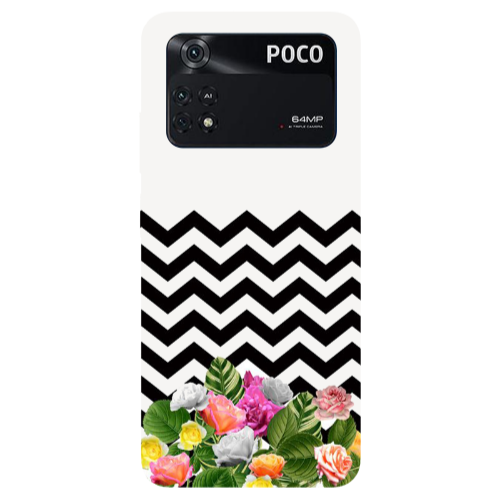 Xiaomi Poco M4 Pro 4G Arow patern Transparent Silicone TPU Θήκη