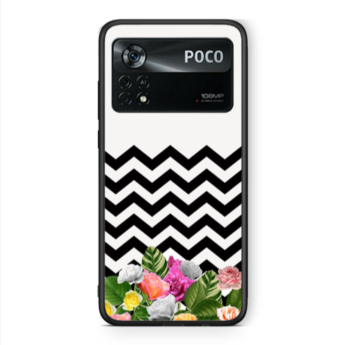 Xiaomi Poco X4 Pro Arow patern Black Glossy Θήκη