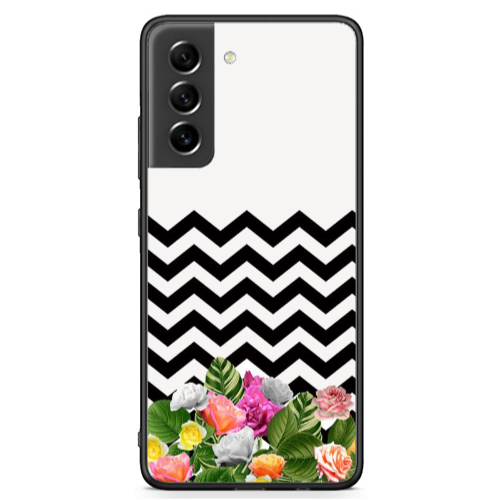 Samsung S21 FE Arow patern Black Glossy Θήκη