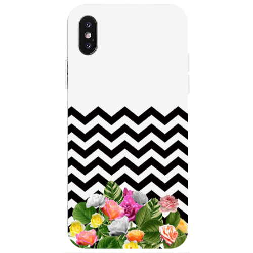 Apple iPhone Xs Max Arow patern Transparent Silicone TPU Θήκη