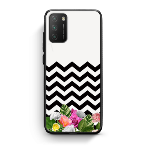 Xiaomi Poco M3 Arow patern Black Glossy Θήκη