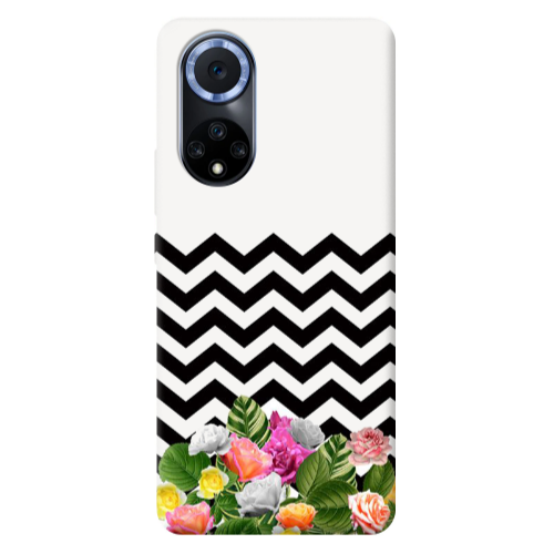 Huawei Nova 9 Arow patern Transparent Silicone TPU Θήκη
