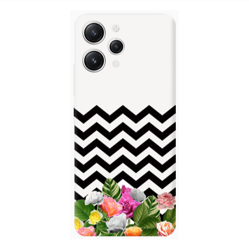 Xiaomi Redmi 12 Arow patern Red Colored Silicone TPU Θήκη
