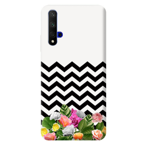 Huawei Nova 5 T Arow patern Transparent Silicone TPU Θήκη