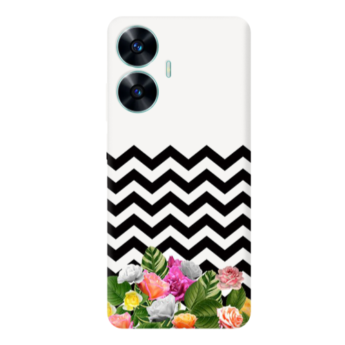 Realme C55 Arow patern Transparent Silicone TPU Θήκη