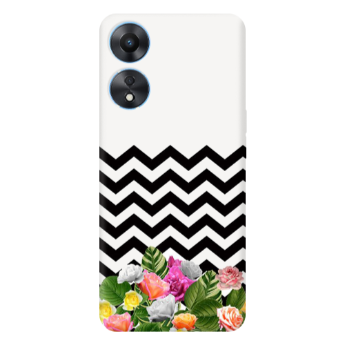 Oppo A 98 Arow patern Transparent Silicone TPU Θήκη
