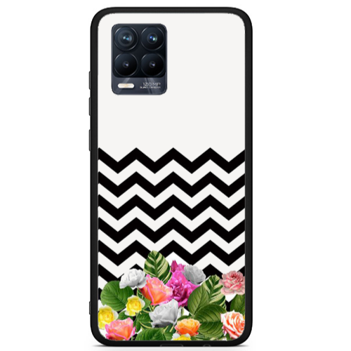 Realme 8 i Arow patern Black Glossy Θήκη