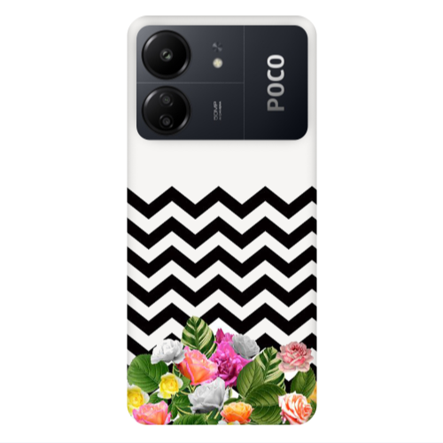 Xiaomi Poco C65 Arow patern Transparent Silicone TPU Θήκη