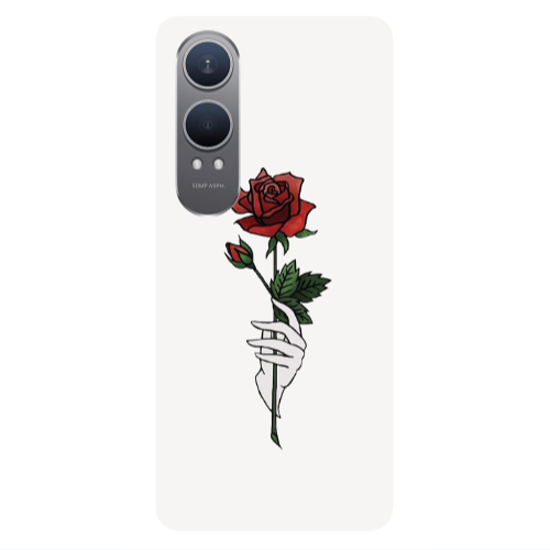 Oneplus Nord Ce 4 lite Rose in hand Transparent Silicone TPU Θήκη