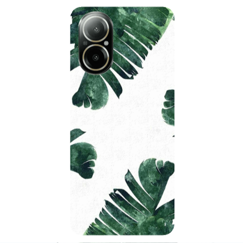 Realme C67 green Line Transparent Silicone TPU Θήκη