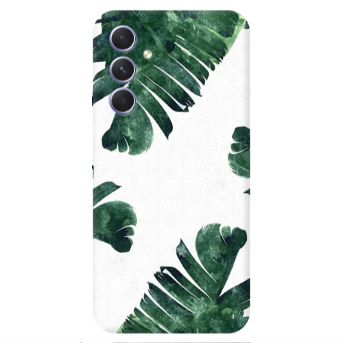 Samsung A56 green Line Transparent Silicone TPU Θήκη