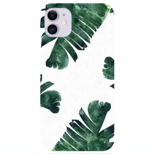 Apple iPhone 11  green Line Transparent Silicone TPU Θήκη