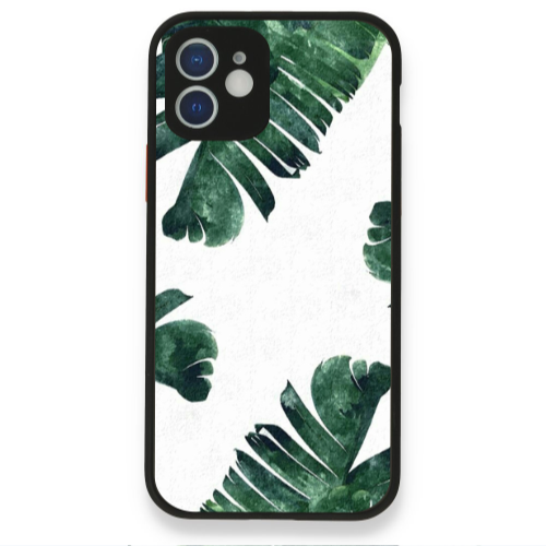 Apple iPhone 12 green Line Black Glossy Θήκη