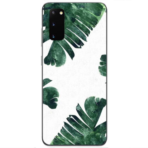 Samsung S20 green Line Transparent Silicone TPU Θήκη