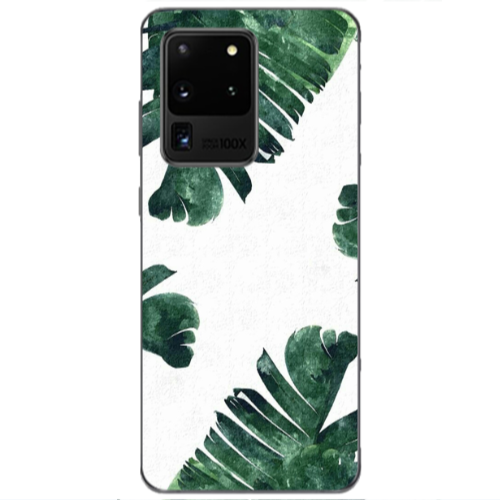 Samsung S20 Ultra green Line Transparent Silicone TPU Θήκη