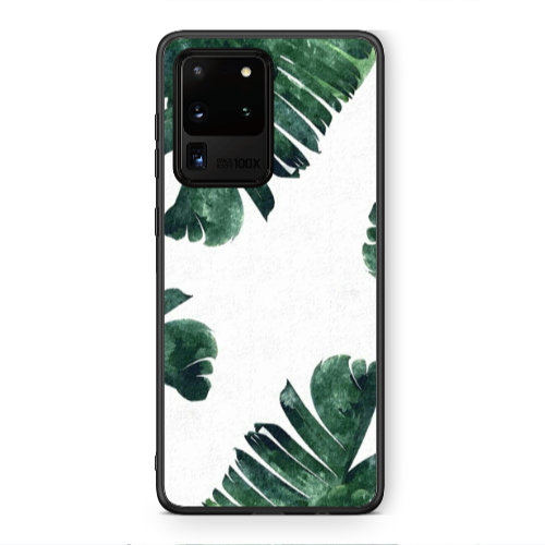 Samsung S20 Ultra green Line Black Glossy Θήκη