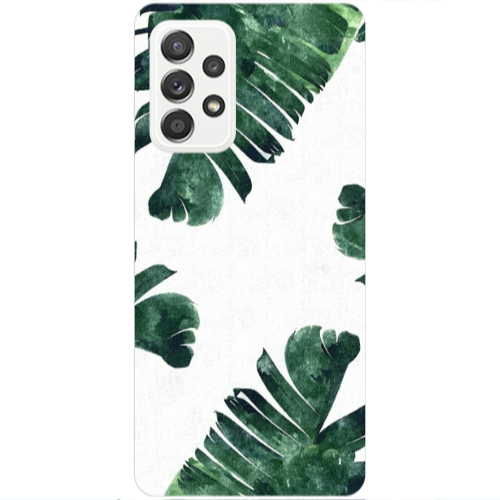 Samsung A53 green Line Transparent Silicone TPU Θήκη