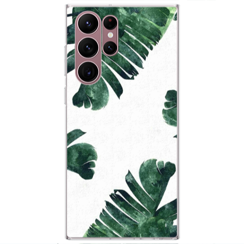 Samsung S22 Ultra green Line Transparent Silicone TPU Θήκη