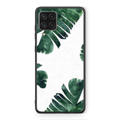 Samsung A22 4G green Line Black Glossy Θήκη