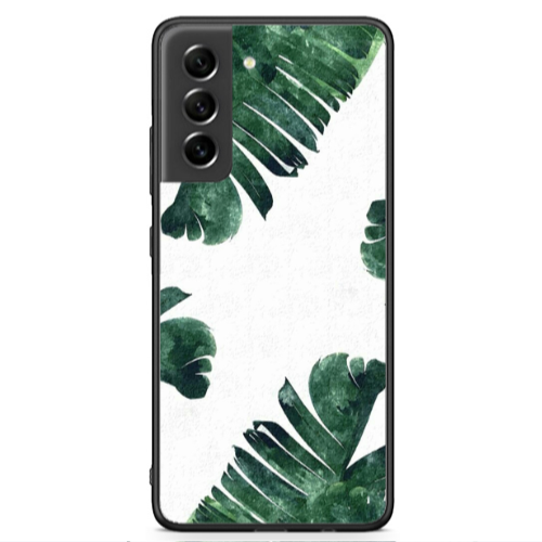 Samsung S21 FE green Line Black Glossy Θήκη