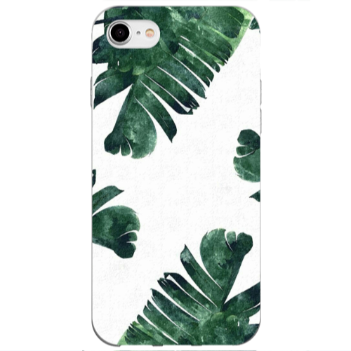 Apple iPhone 7 green Line Transparent Silicone TPU Θήκη