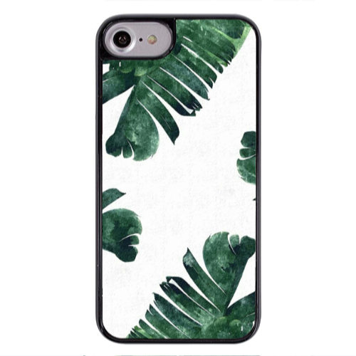 Apple iPhone 7 green Line Black Glossy Θήκη