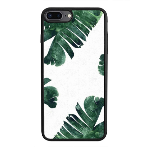 Apple iPhone 7 Plus green Line Black Glossy Θήκη