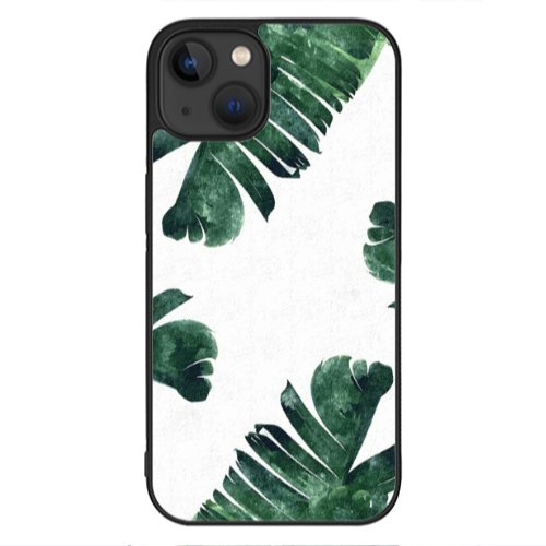 Apple iPhone 13 Mini green Line Black Glossy Θήκη