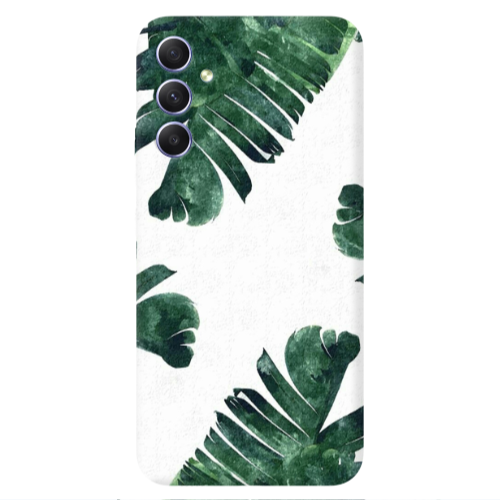 Samsung A34 green Line Transparent Silicone TPU Θήκη