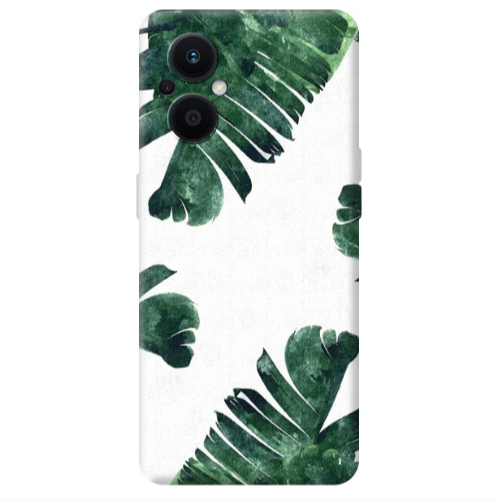 Oppo Reno 7 Lite green Line Transparent Silicone TPU Θήκη