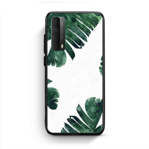 Huawei P Smart 2021 green Line Black Glossy Θήκη