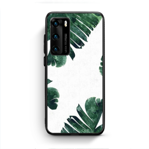 Huawei P40 green Line Black Glossy Θήκη