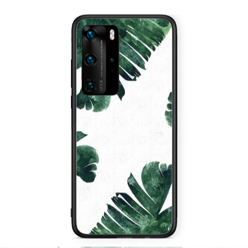 Huawei P40 Pro green Line Black Glossy Θήκη