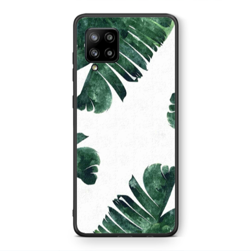 Samsung A42 5G green Line Black Glossy Θήκη