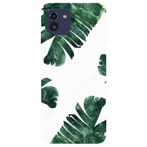 Samsung A03 green Line Transparent Silicone TPU Θήκη