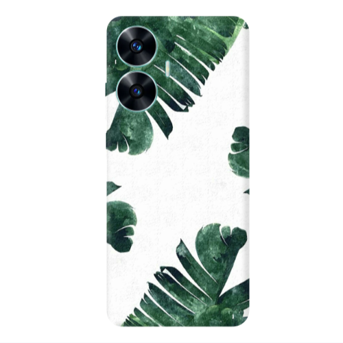 Realme C55 green Line Transparent Silicone TPU Θήκη