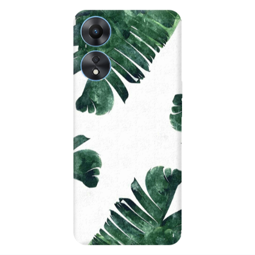 Oppo A 98 green Line Transparent Silicone TPU Θήκη
