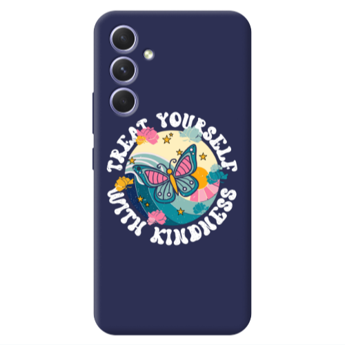 Samsung A56 Kindless Yourself Dark blue Colored Silicone TPU Θήκη