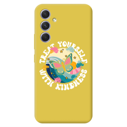Samsung A56 Kindless Yourself Yellow Colored Silicone TPU Θήκη