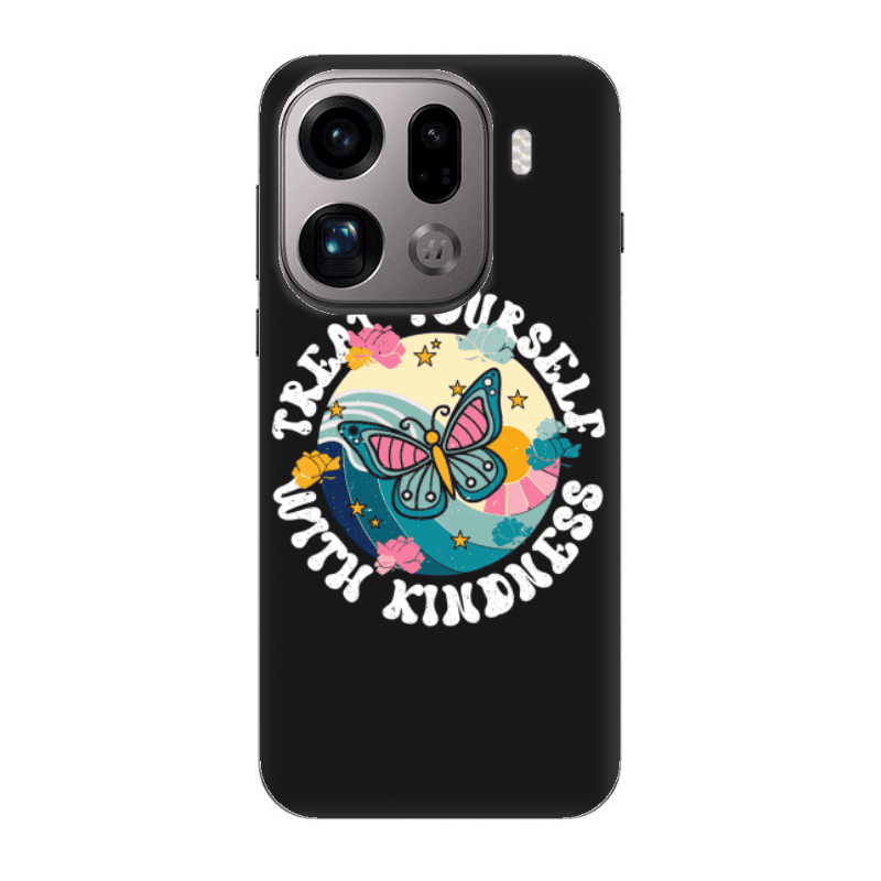 Oppo Find X9 Pro Kindless Yourself Black Colored Silicone TPU Θήκη