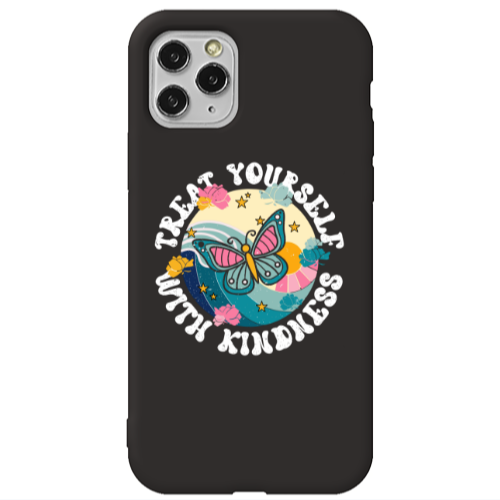 Apple iPhone 11 Pro Kindless Yourself Black Colored Silicone TPU Θήκη